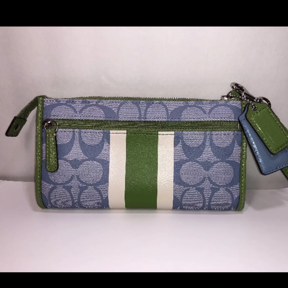 Coach Stripe Wristlet/Wallet - Picture 6 of 8